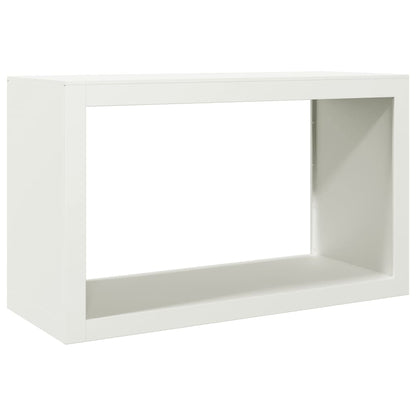 Rastrelliera per Legna da Ardere Bianca 100x40x60 cm in Acciaio - homemem39