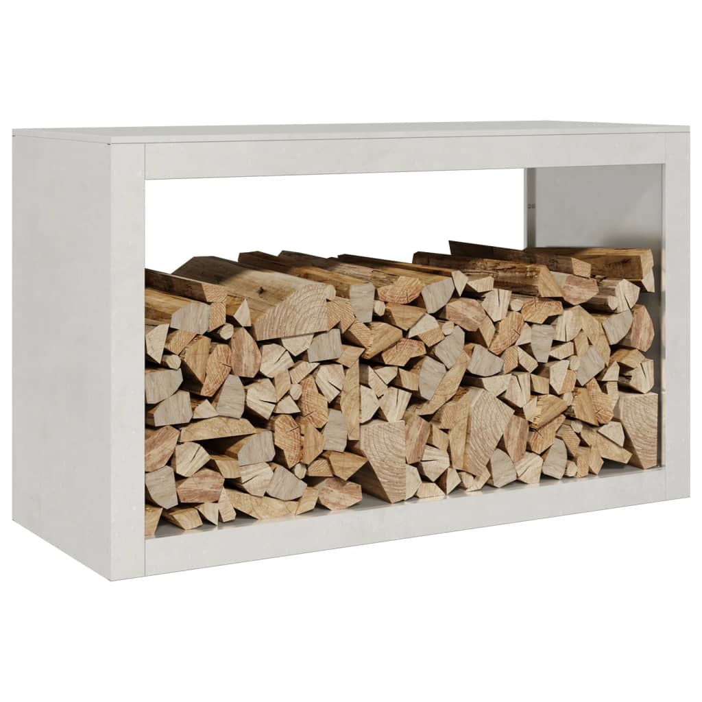 Rastrelliera per Legna da Ardere 100x40x60 cm in Acciaio Inox - homemem39