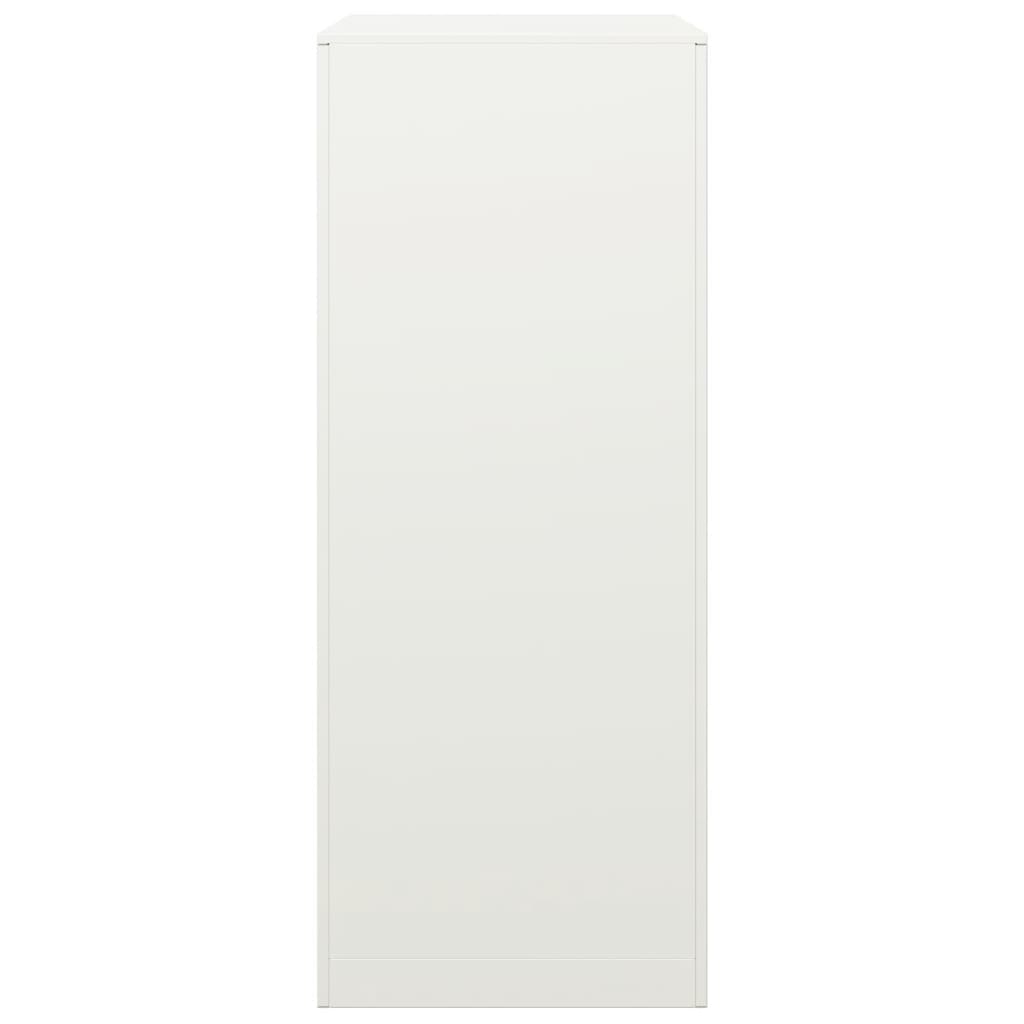 Rastrelliera per Legna da Ardere Bianca 60x40x100 cm in Acciaio - homemem39