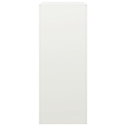 Rastrelliera per Legna da Ardere Bianca 60x40x100 cm in Acciaio - homemem39