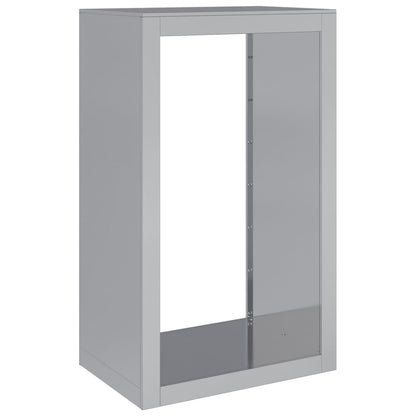 Rastrelliera per Legna 60x40x100 cm in Acciaio Zincato - homemem39