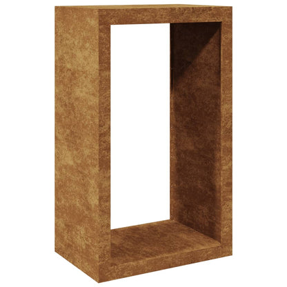 Rack per Legna da Ardere 60x40x100 cm in Acciaio Corten - homemem39