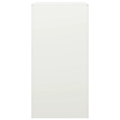 Rastrelliera per Legna da Ardere Bianca 60x40x80 cm in Acciaio - homemem39