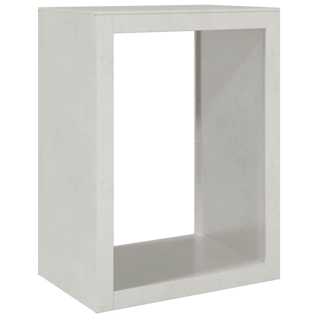 Rastrelliera per Legna da Ardere 60x40x80 cm in Acciaio Inox - homemem39