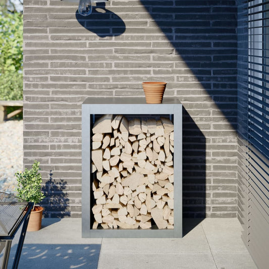 Rastrelliera per Legna 60x40x80 cm in Acciaio Zincato - homemem39