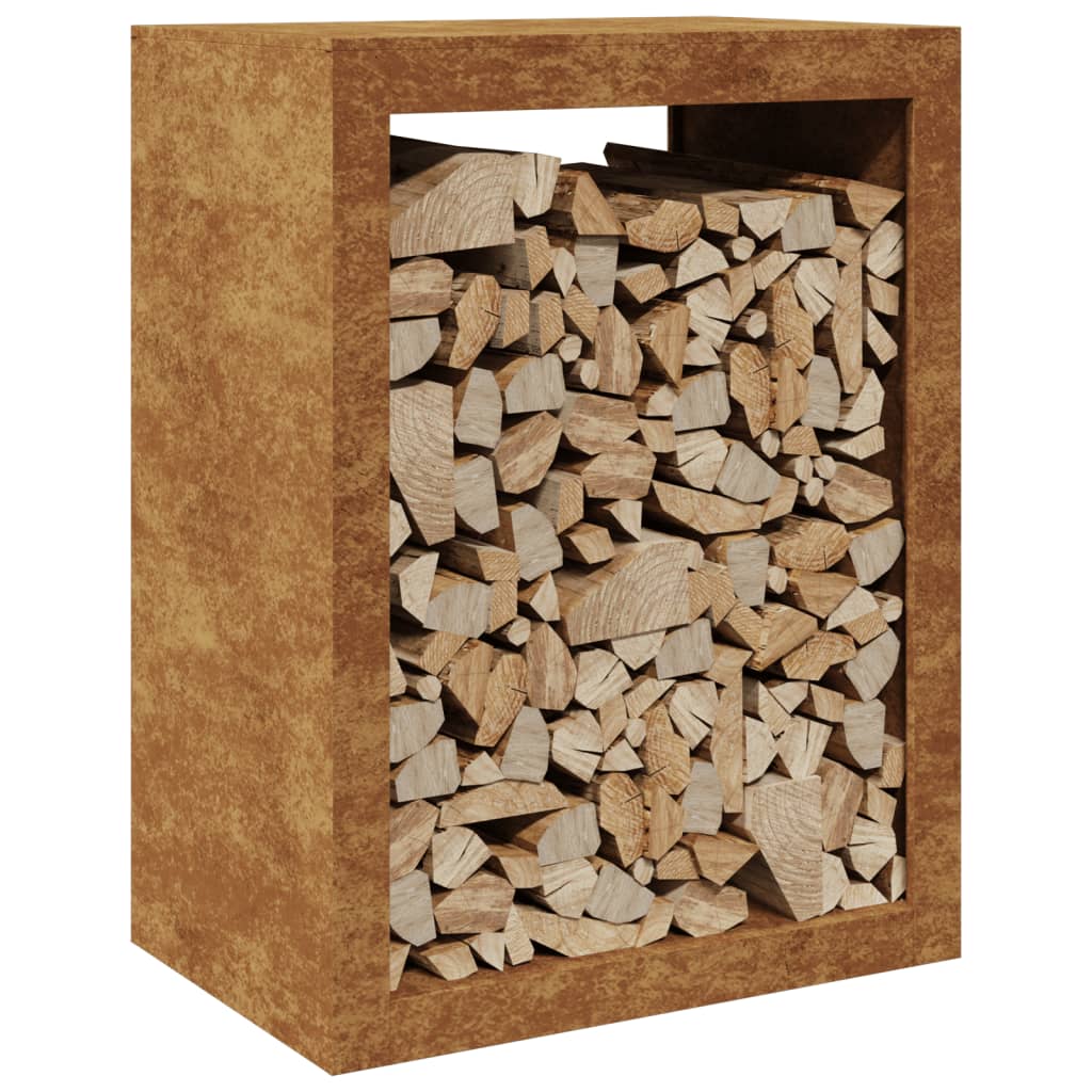 Portalegna 60x40x80 cm in Acciaio Corten - homemem39