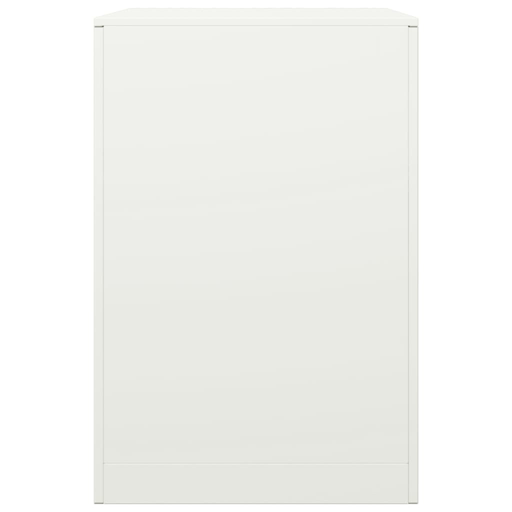 Rastrelliera per Legna da Ardere Bianca 60x40x60 cm in Acciaio - homemem39