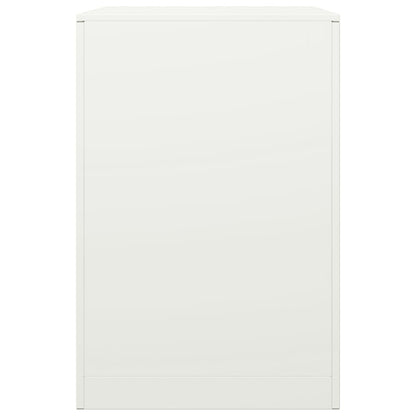 Rastrelliera per Legna da Ardere Bianca 60x40x60 cm in Acciaio - homemem39