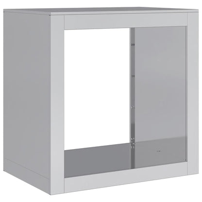 Rastrelliera per Legna 60x40x60 cm in Acciaio Zincato