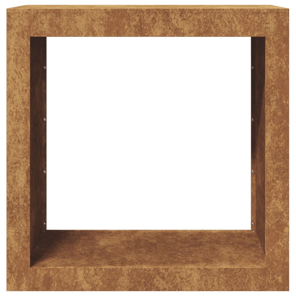 Portalegna 60x40x60 cm in Acciaio Corten - homemem39