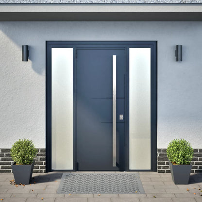 Fioriere da Giardino 2 pz Antracite 30x30x30 cm in Acciaio