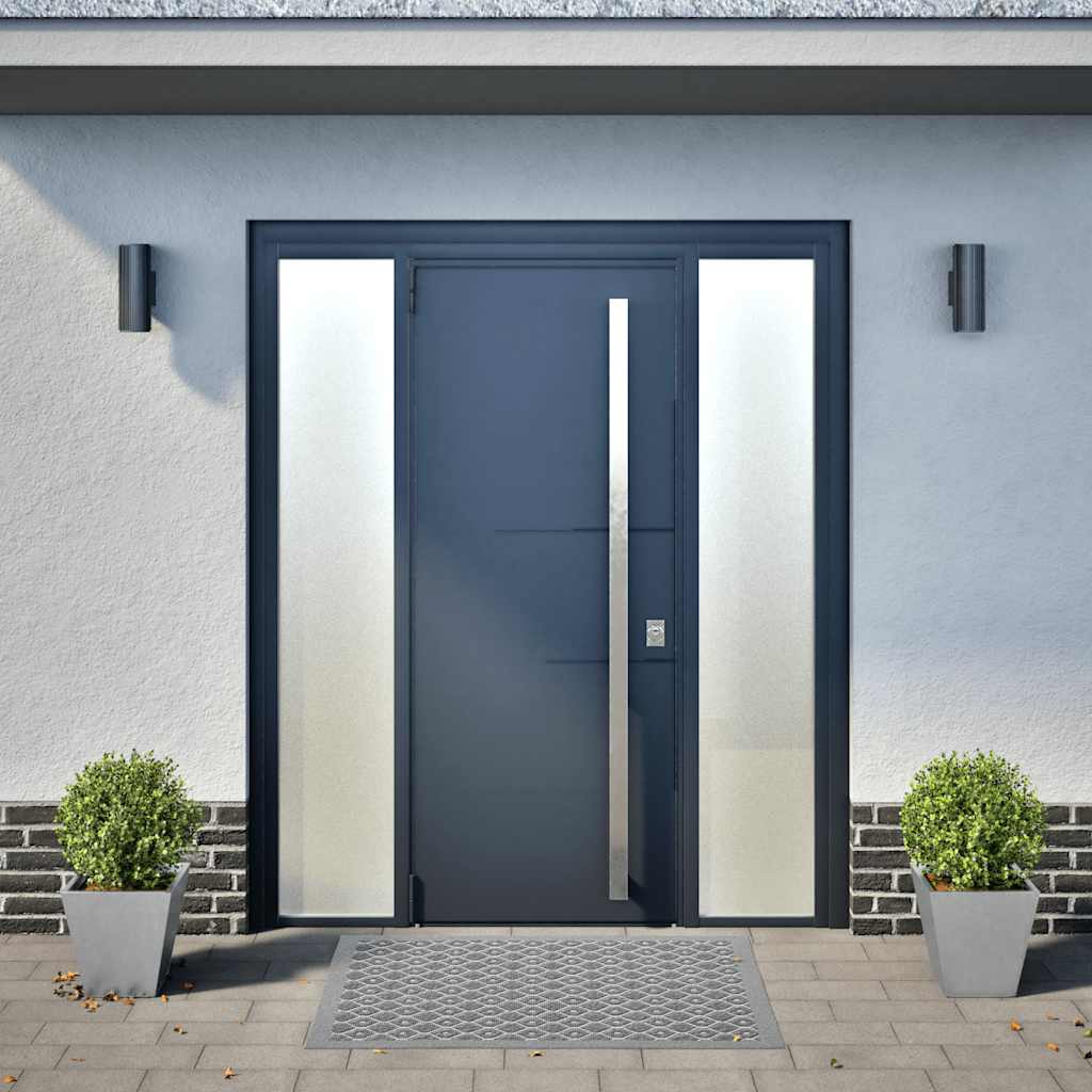 Fioriere da Giardino 2 pz 30x30x30 Grigie in Acciaio Zincato - homemem39