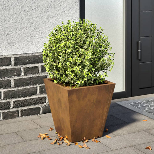 Fioriera da Giardino 30x30x30 cm in Acciaio Corten - homemem39