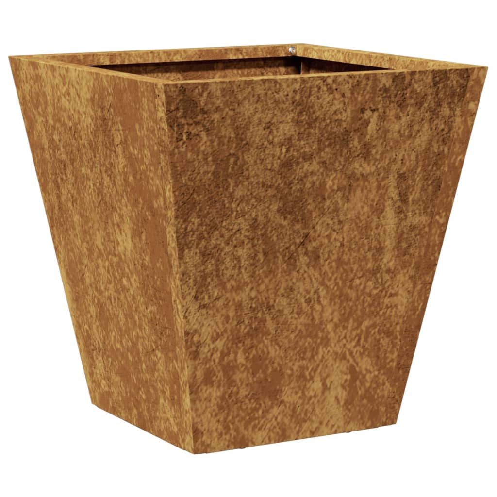 Fioriere da Giardino 2 pz 30x30x30 cm in Acciaio Corten