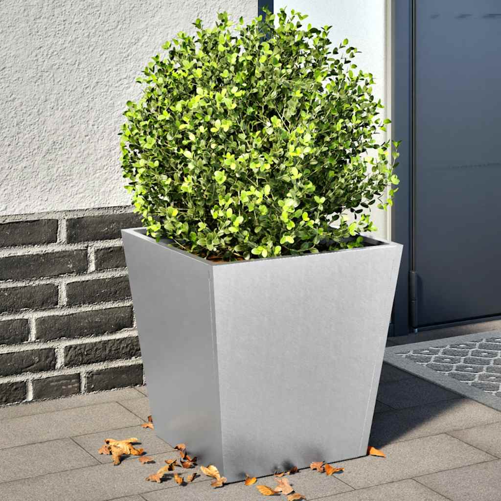 Fioriere da Giardino 2 pz in Acciaio Zincato