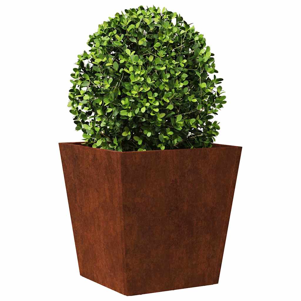 Fioriere da Giardino 2 pz in Acciaio Corten