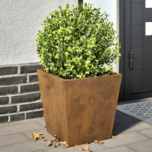 Fioriere da Giardino 2 pz 40x40x40 cm in Acciaio Corten - homemem39