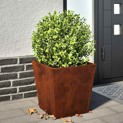 Fioriere da Giardino 2 pz in Acciaio Corten
