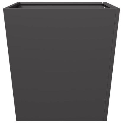 Fioriere da Giardino 2 pz Nere 50x50x50 cm in Acciaio - homemem39