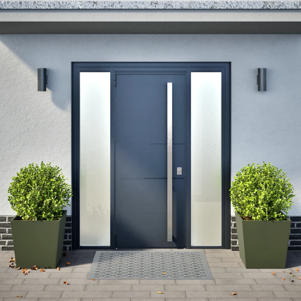 Fioriere da Giardino 2 pz Verde Oliva 50x50x50 cm in Acciaio