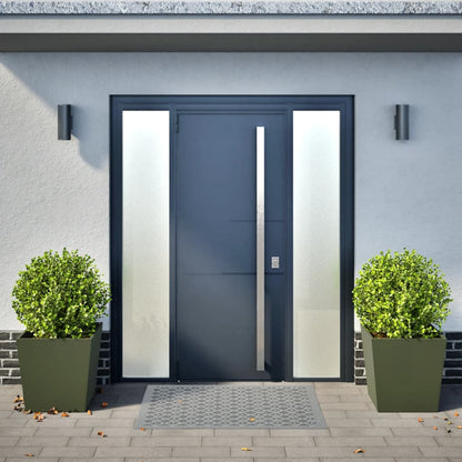 Fioriere da Giardino 2 pz Verde Oliva 50x50x50 cm in Acciaio