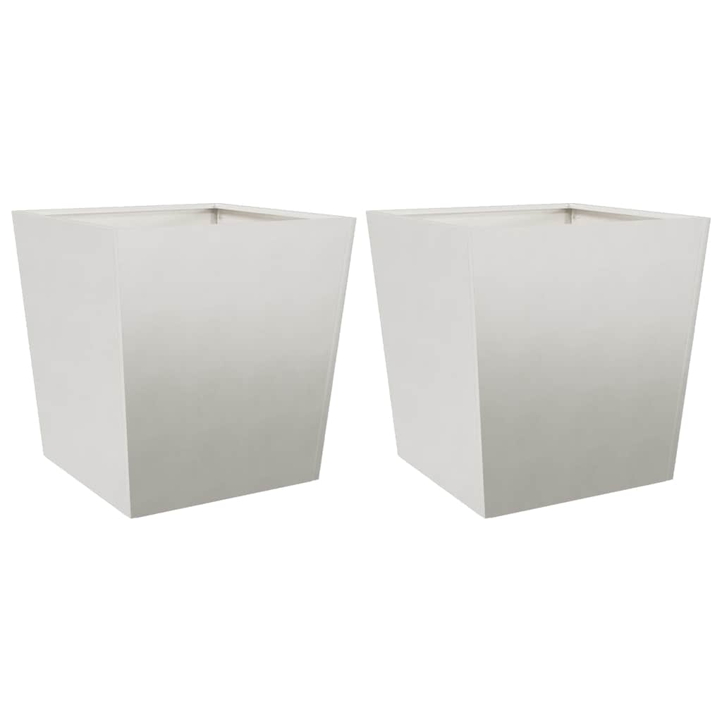 Fioriere da Giardino 2 pz 50x50x50 cm in Acciaio Inox | homemem39