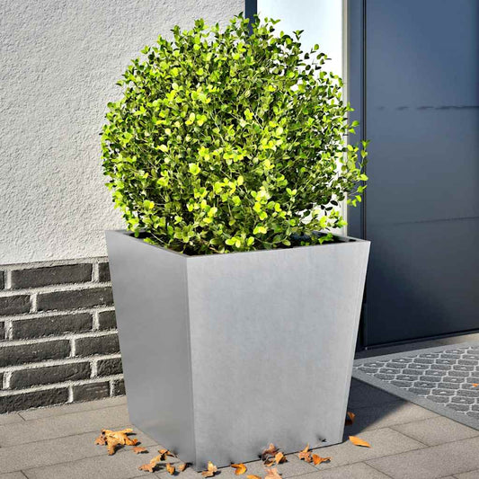 Fioriere da Giardino 2 pz 50x50x50 cm in Acciaio Zincato - homemem39