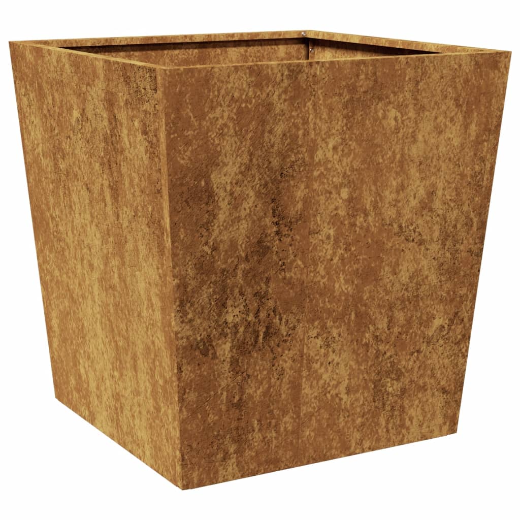 Fioriere da Giardino 2 pz 50x50x50 cm in Acciaio Corten - homemem39