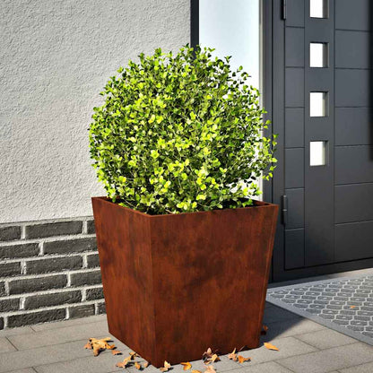 Fioriere da Giardino 2 pz in Acciaio Corten