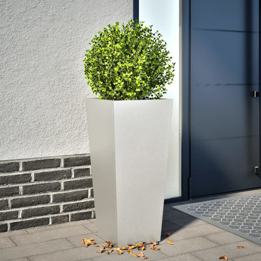 Fioriera da Giardino 35x35x75 cm in Acciaio Inox - homemem39