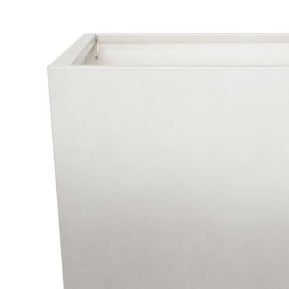 Fioriere da Giardino 2 pz 35x35x75 cm in Acciaio Inox