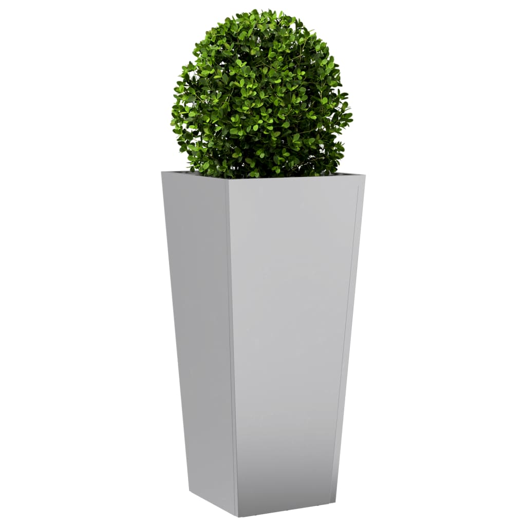Fioriera da Giardino 35x35x75 cm in Acciaio Zincato - homemem39