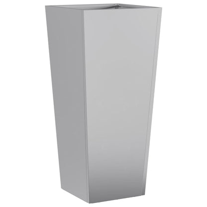 Fioriere da Giardino 2 pz 35x35x75 cm in Acciaio Zincato - homemem39
