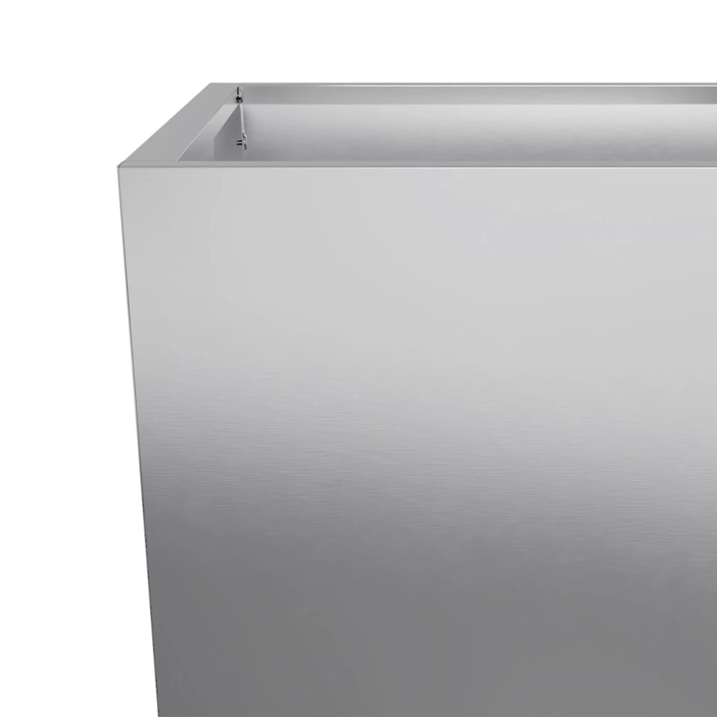 Fioriere da Giardino 2 pz 35x35x75 cm in Acciaio Zincato - homemem39