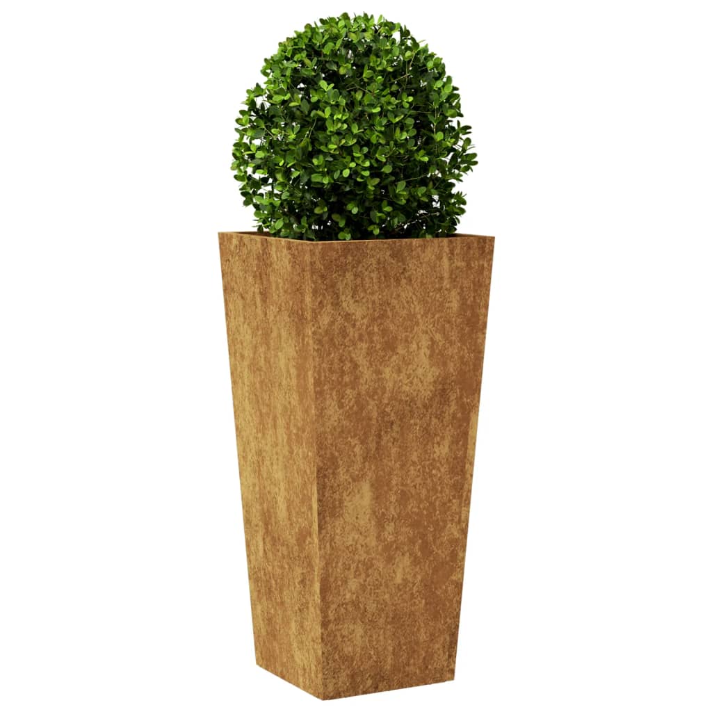 Fioriera da Giardino 35x35x75 cm in Acciaio Corten - homemem39