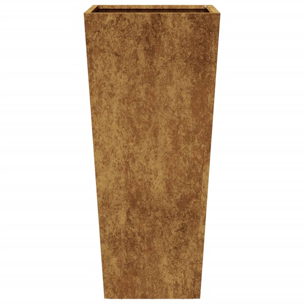 Fioriera da Giardino 35x35x75 cm in Acciaio Corten - homemem39