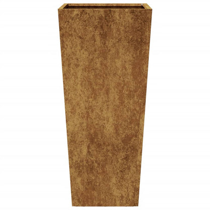 Fioriera da Giardino 35x35x75 cm in Acciaio Corten - homemem39