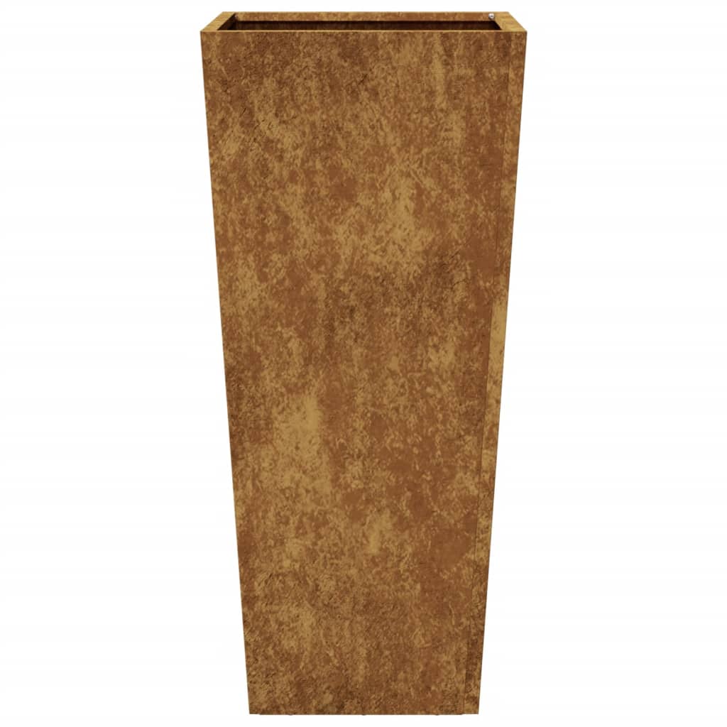 Fioriere da Giardino 2 pz 35x35x75 cm in Acciaio Corten - homemem39