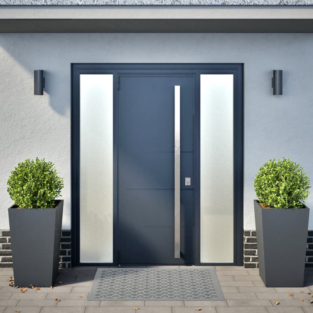 Fioriere da Giardino 2 pz Antracite 45x45x75 cm in Acciaio - homemem39