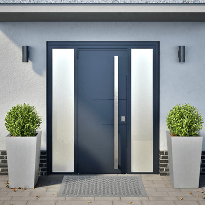 Fioriere da Giardino 2 pz 45x45x75 cm in Acciaio Zincato - homemem39