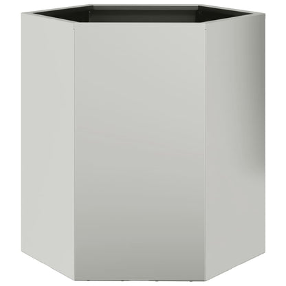 Fioriere da Giardino 2 pz Esagono 46x40x45 cm in acciaio corten