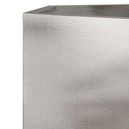 Fioriera da Giardino Esagono 69x60x45 cm in Acciaio Inox - homemem39