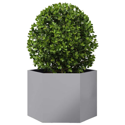 Fioriera Esagono 69x60x45 cm in Acciaio Zincato - homemem39