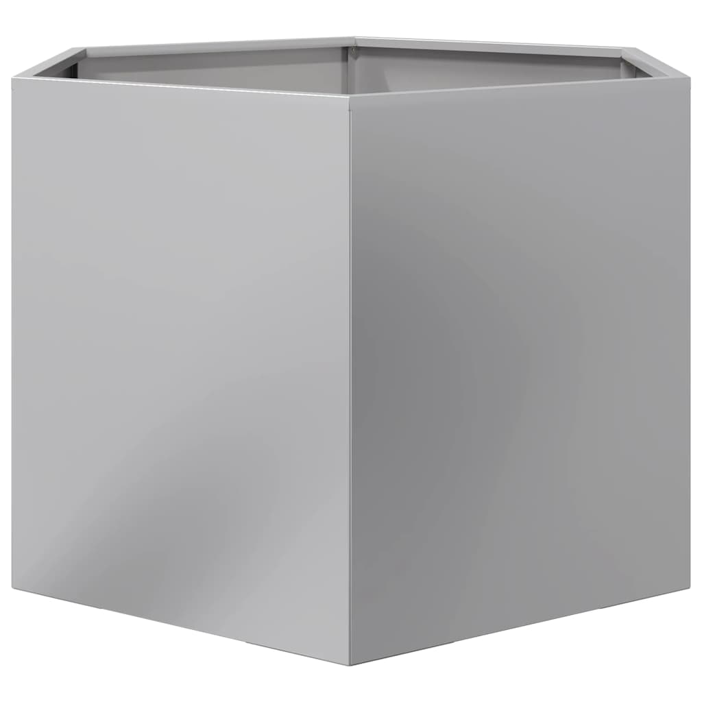 Fioriera Esagono 69x60x45 cm in Acciaio Zincato