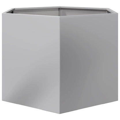 Fioriera Esagono 69x60x45 cm in Acciaio Zincato