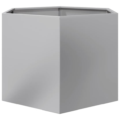 Fioriera Esagono 69x60x45 cm in Acciaio Zincato
