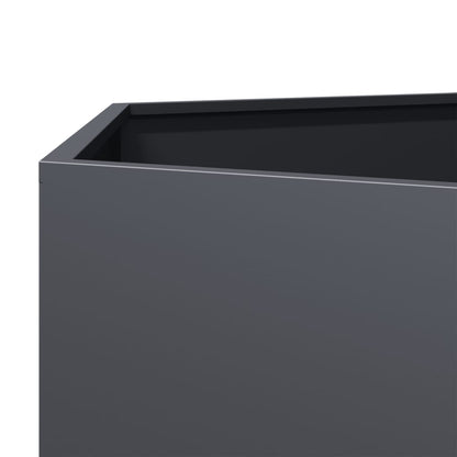 Fioriera da Giardino Antracite Esagono 104x90x45 cm in Acciaio | homemem39