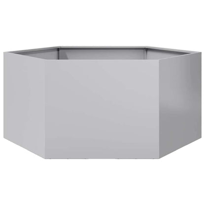 Fioriera da Giardino Esagono 104x90x45 cm in Acciaio Zincato | homemem39