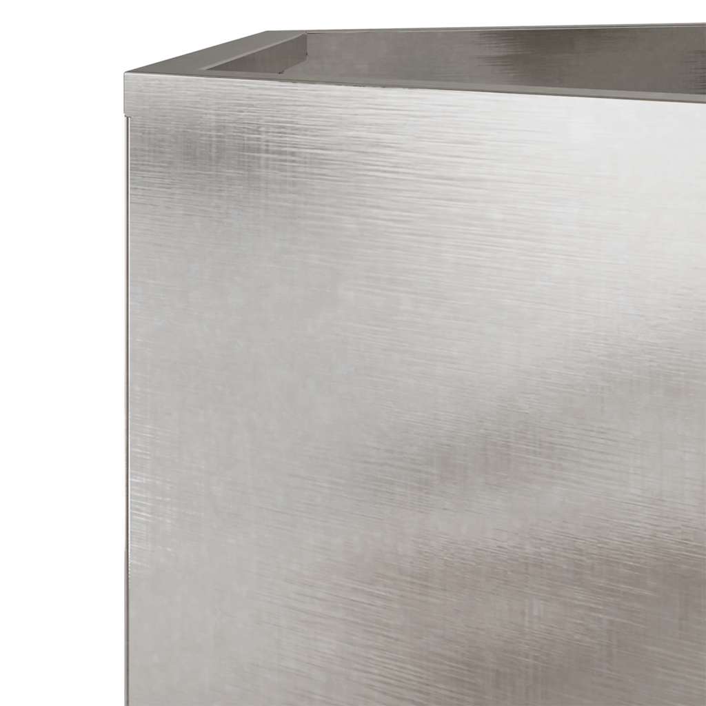Fioriera da Giardino Esagono 138x120x45 cm in Acciaio Inox - homemem39
