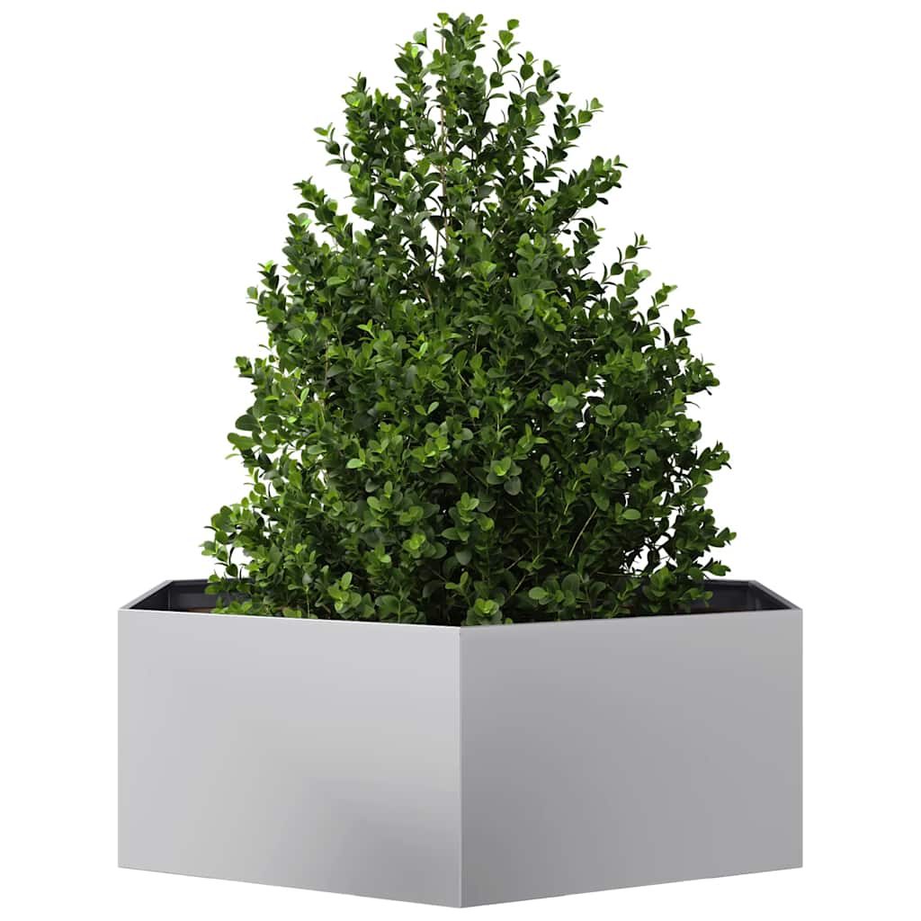 Fioriera da Giardino Esagono 138x120x45 cm in Acciaio Zincato | homemem39